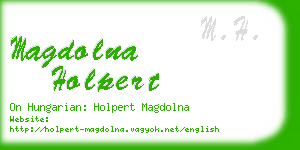 magdolna holpert business card